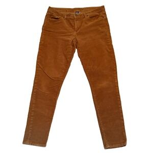 Patagonia Corduroy Pants Women 31 Brown Organic Cotton Slim Straight Leg